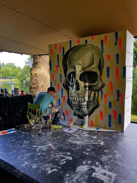 Live Art Festival - Flesh and Acrylic (Skull) - Ben Heine Art (Body Painting, Invisible Model) - ABN Amro - Paleis Soestdijk