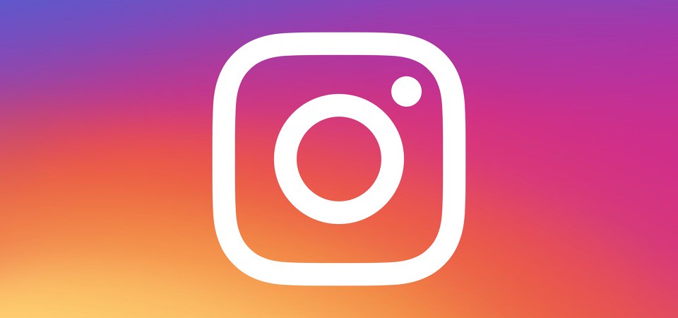 Instagram logo on gradient header - You can only use this im