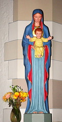St. Bonaventure Blue Mary and Jesus Statue