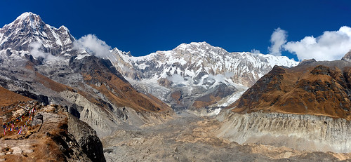 annapurna himalaya montaña mountain glaciar glacier abc basecamp nepal hike hiking senderismo trail travel viaje landscape panorama