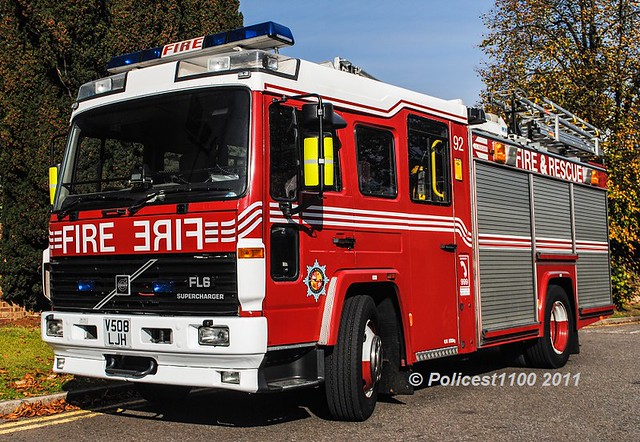 Bedfordshire & Luton Fire & Rescue Volvo FL6 V508 LJH