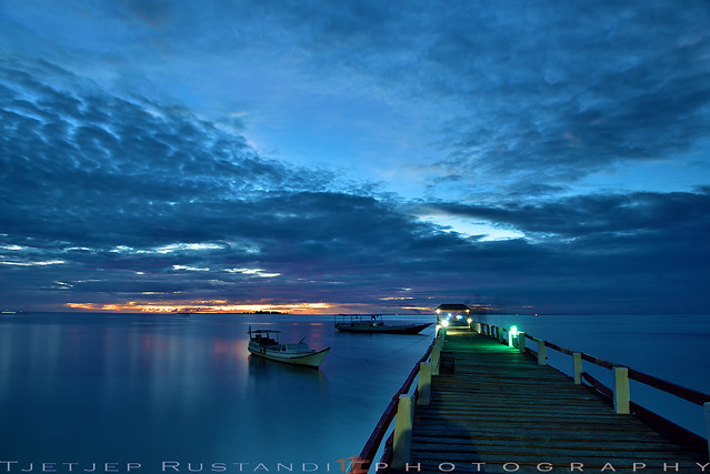 Tinabo Pier in blue hours