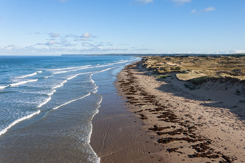 50 côte dune europe fr fra france lamanche manche mer normandie paysage plage survol vueaérienne aerialview cote lesmoitiersdallonne