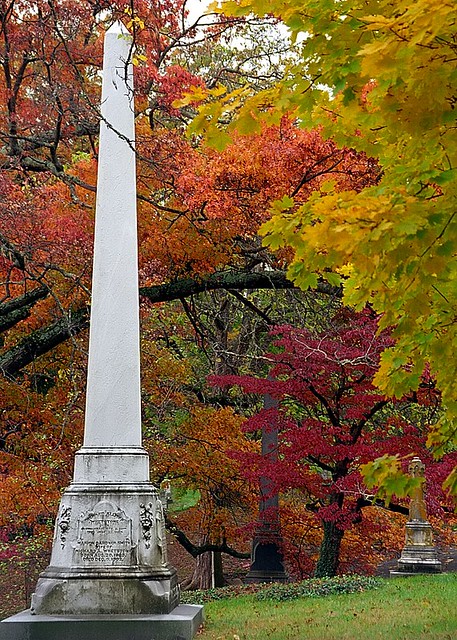 Cincinnati – Spring Grove Cemetery & Arboretum “Autumn Envelopes Obelisk