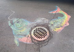 Manhole cover fish - Riverview, New Brunswick