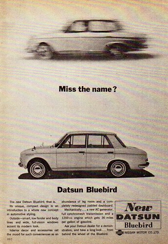 1964 Datsun Bluebird 4 Door Sedan Nissan Aussie Original M… | Flickr