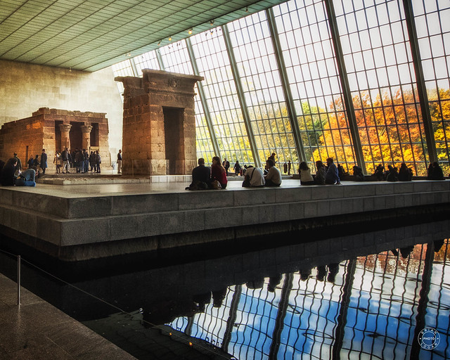 Autumn afternoon at the Temple of Dendur