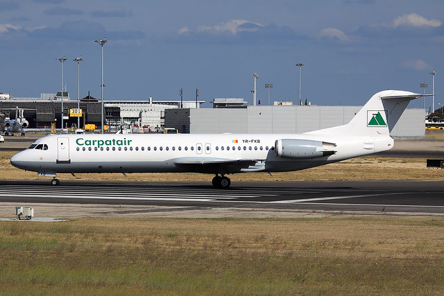 Carpatair  Fokker 100 YR-FKB
