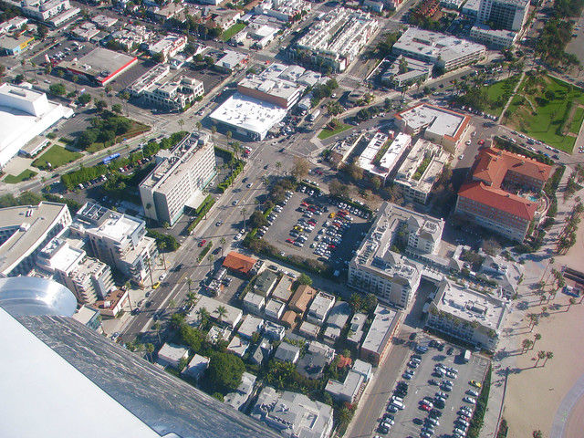 Overwing view of Santa Monica - Copy