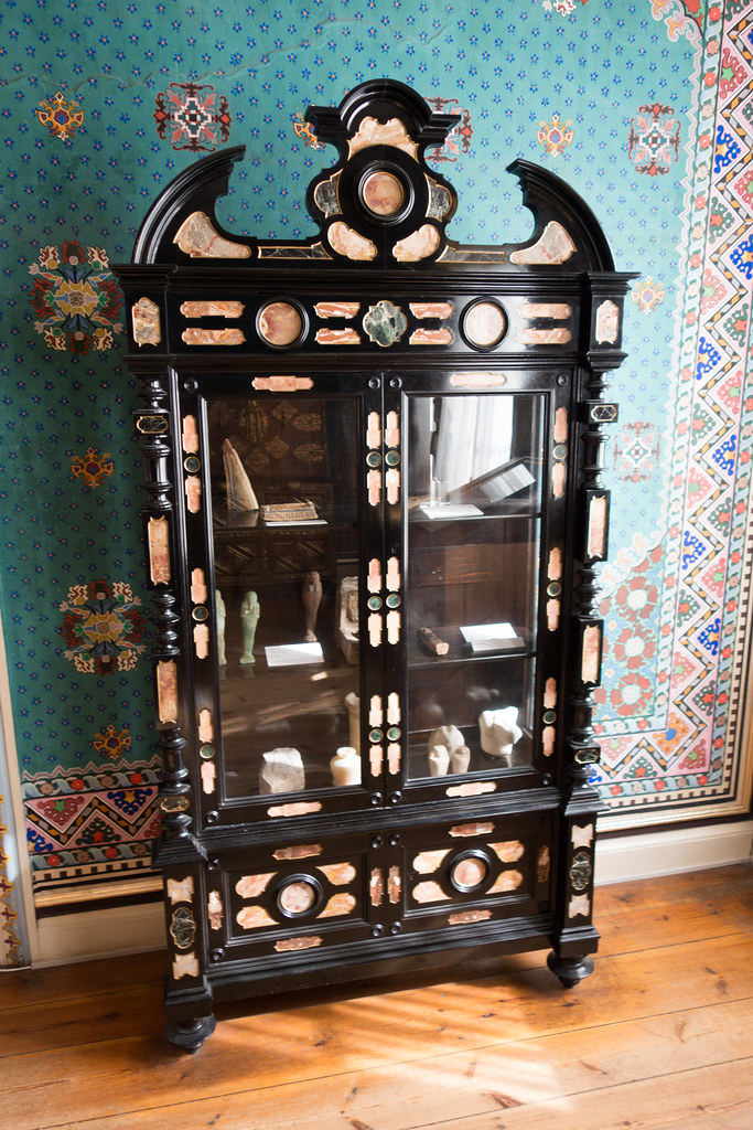 Antique Trophy Cabinet With Stone Inlay Schloss Branitz G Flickr