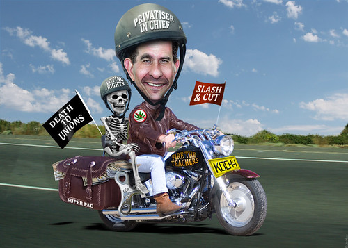 Scott Walker Rides His Koch Rocket