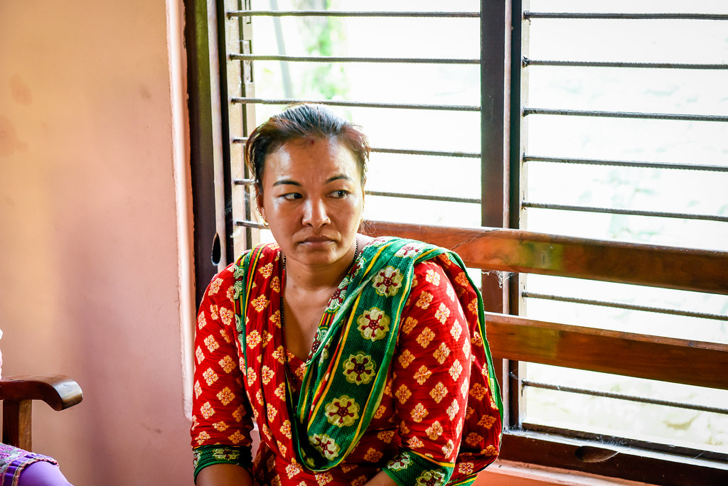 A woman from the Binayi Community Forest is interviewed by CIFOR and ForestAction Nepal.