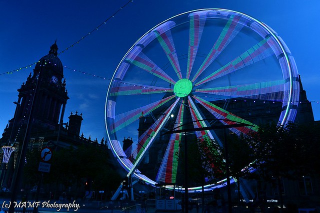The Leeds big wheel, Long shutter speed 2