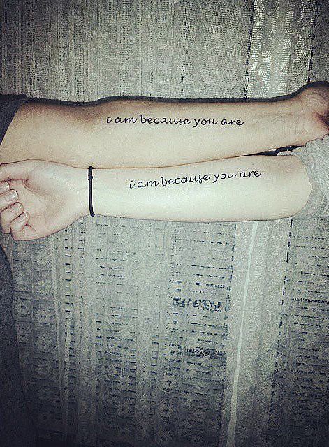 Love Quotes : Mother and daughter tattoo ideas: 