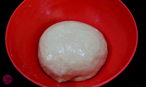 Monkey Bread dough before first rise