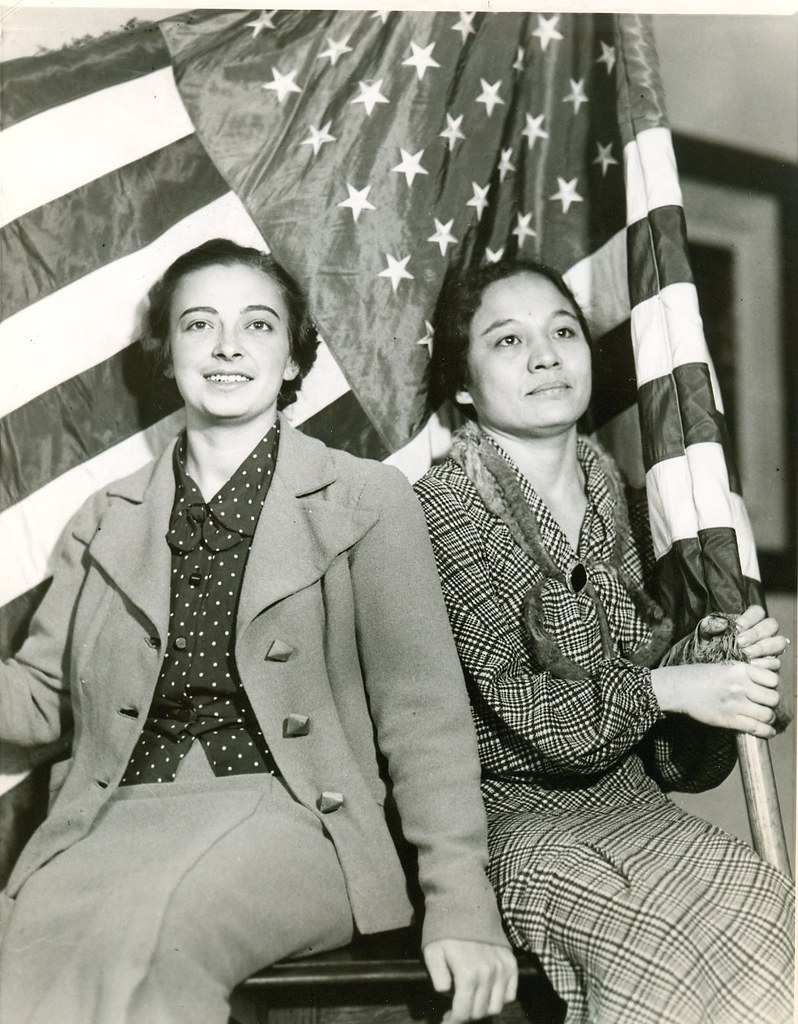 Two hispanic women proud to become Americans