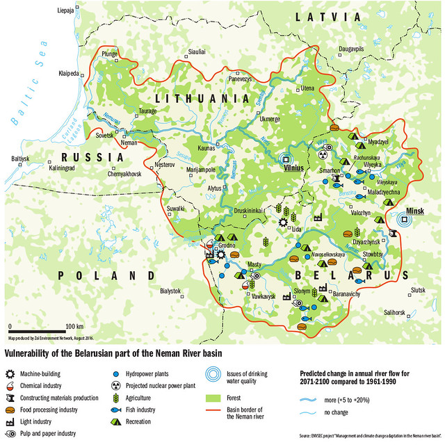 Vulnerability of the Belarusian part of the Neman river basin
