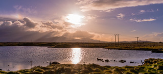 Early sun at Loch an Daill, South Uist
