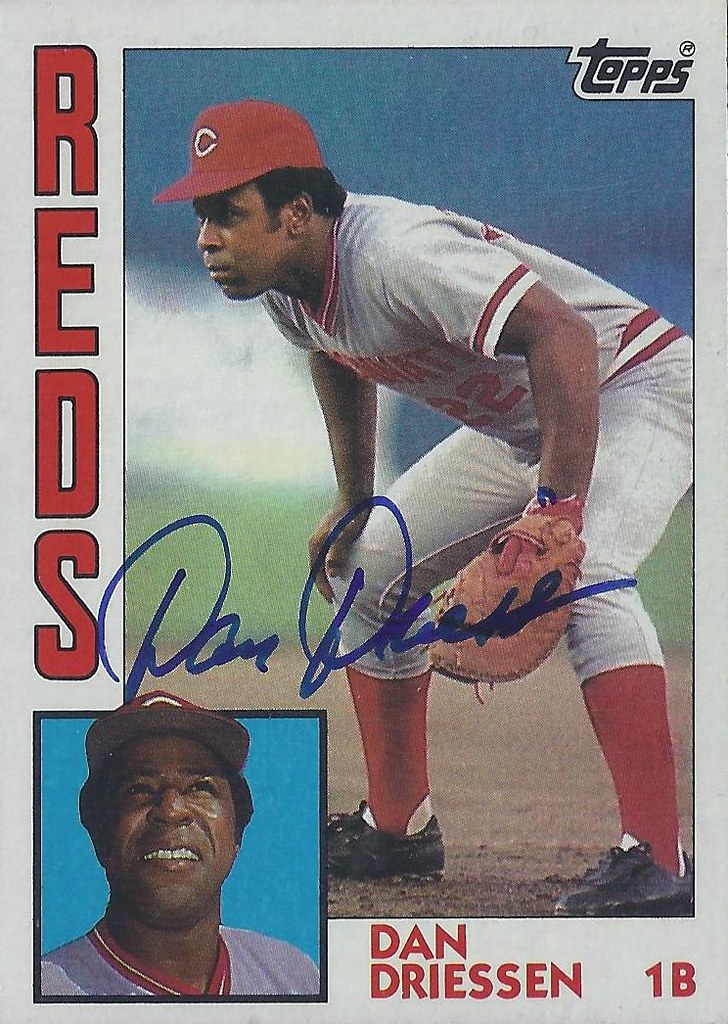 1984 Topps - Dan Driessen #585 (First Baseman) - Autograph…