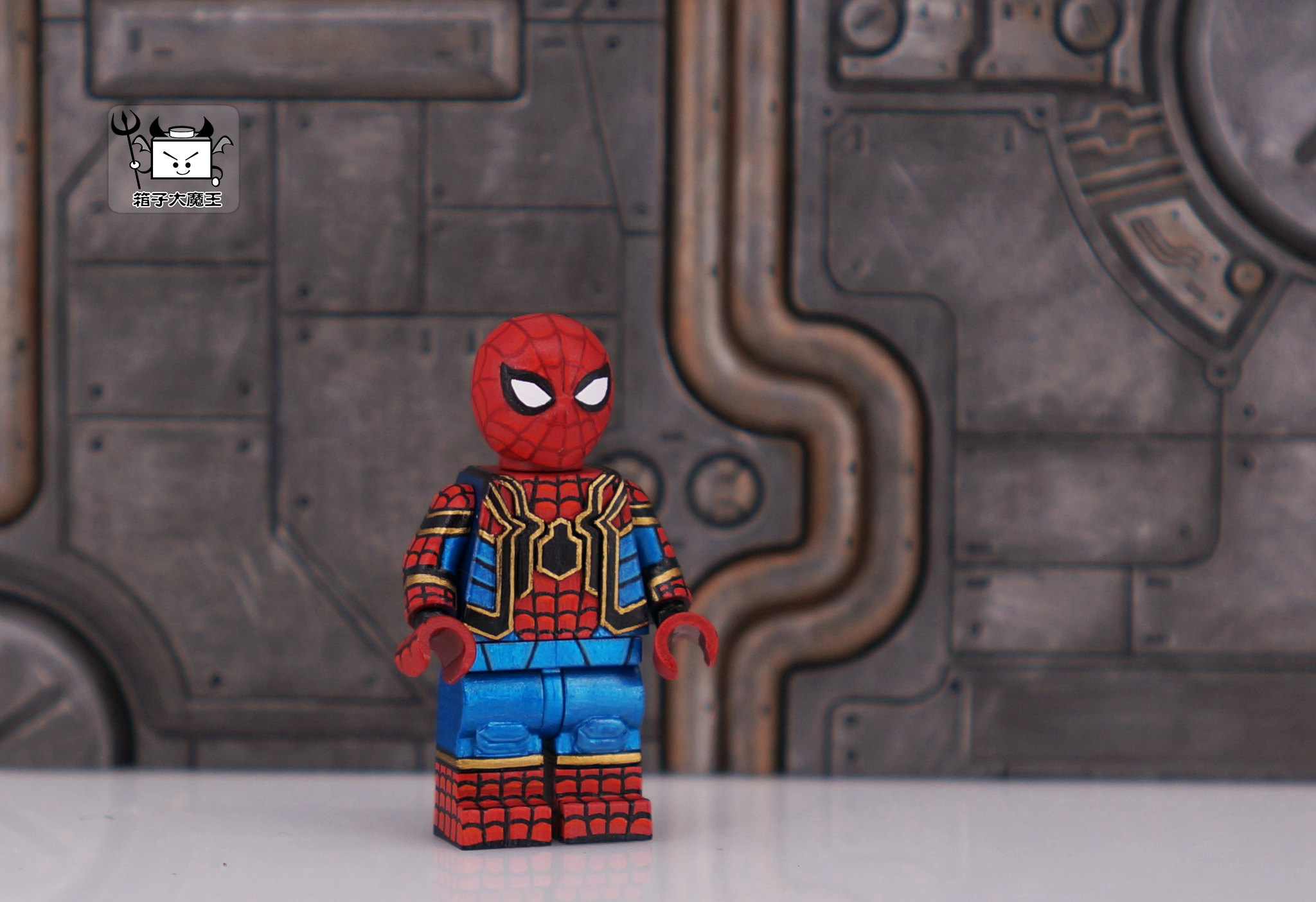 Custom Spiderman Cappuccio Cappello Marvel Super Heroes Minifigure LEGO mattoni 
