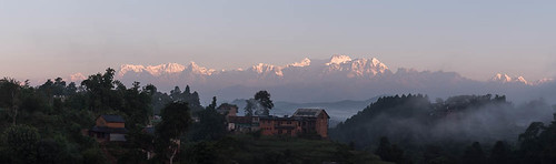arbres montagnes paysage panorama végétation neige bandipur midwesterndevelopmentregion népal np