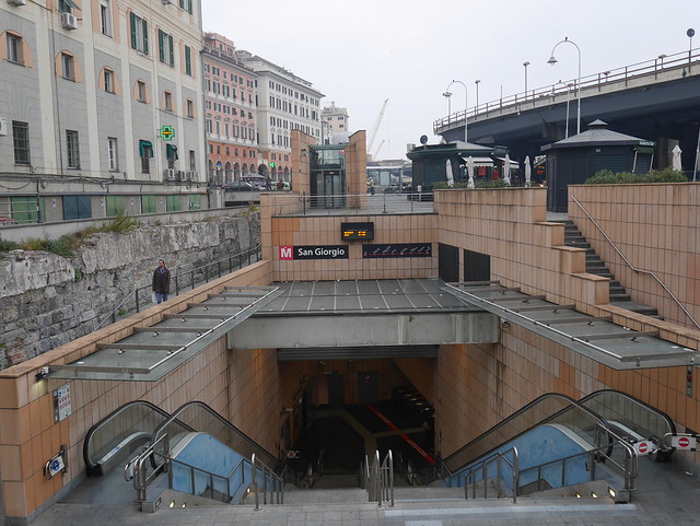 Genova,stazione metro San Giorgio