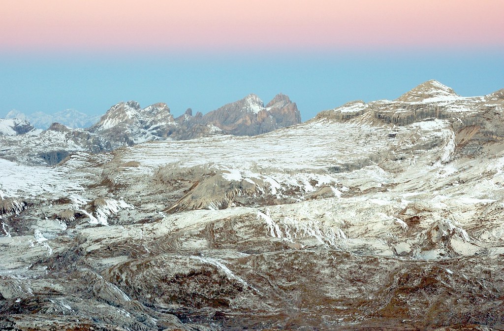 Blick zu den Geislerspitzen