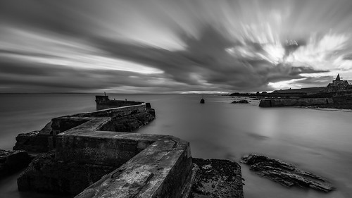 saintmonans scotland unitedkingdom gb pier le longexposure bw zw blackandwhite zwartwit