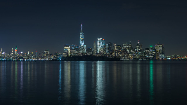 Nachtaufnahme Skyline New York HDR