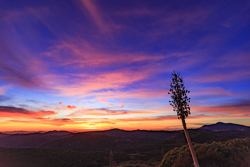 Epic Colorful Sunset in Mount Laguna by slworking2, I shot this on November 20, 2017 along Pine Creek Road in the Cleveland National Forest in Mount Lag