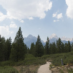 Views of the Tetons from Taggart Lake Trail