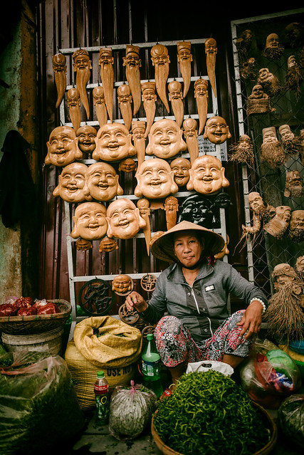 A seller at Hoi An Market
