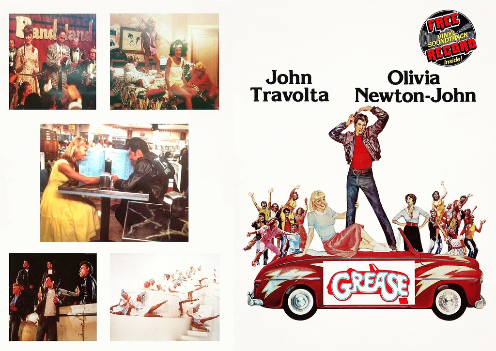 Grease (1978 / Paramount) front & back covers