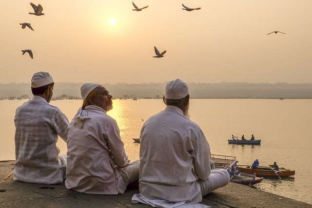 Sunrise above the Ganges=