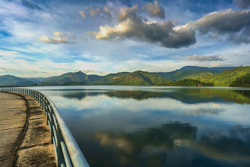 asia clouds lake landscape mountain nature outdoor reflection scenery th thailand travel water