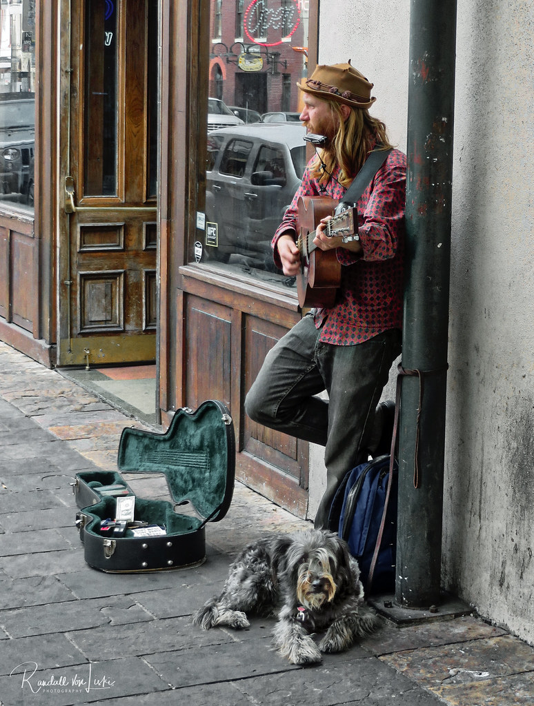 Austin Busker And His Dog | Randy von Liski | Flickr