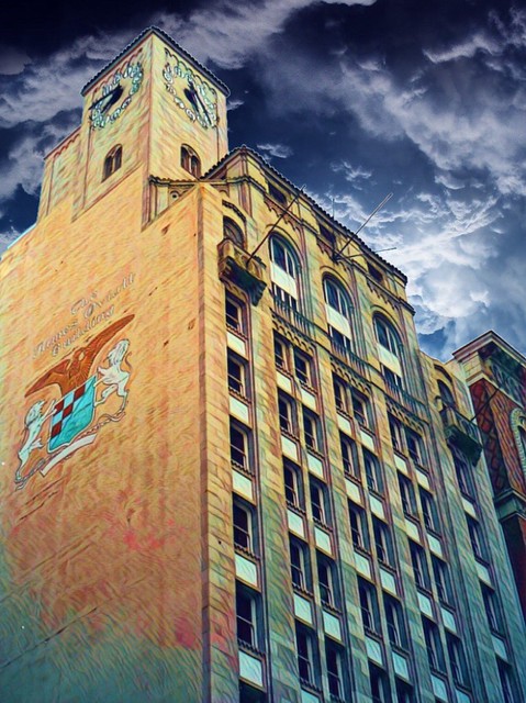 Los Angeles  California ~ Oviatt Building ~ Tower & Clock  ~ Art Nouveau