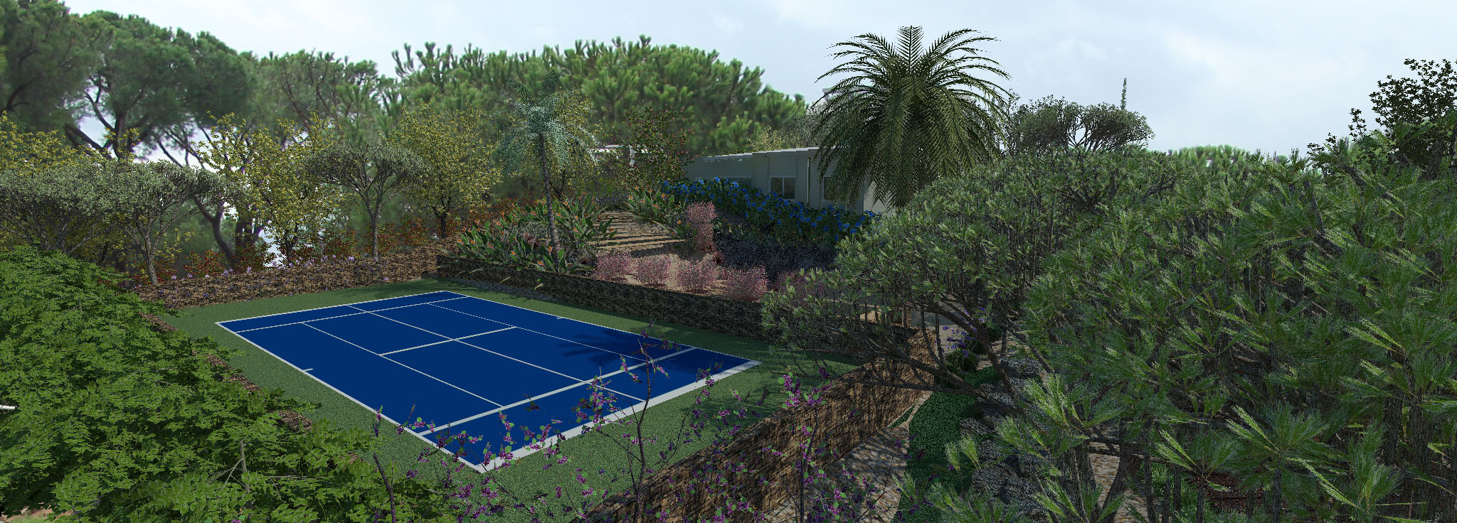 view tennis court