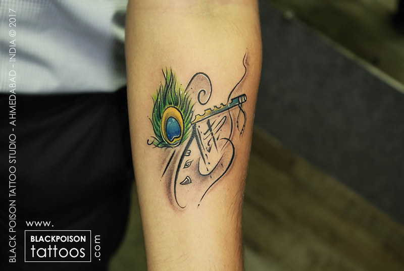 Peacock Feather with Flute Tattoo | Peacock Feather Tattoo F… | Flickr