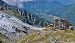 Ancien télépherique de l'Aiguille du Midi, gare des glaciers, Chamonix