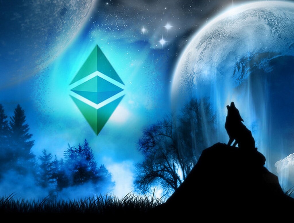 Ethereum Classic Wallpaper - Moon Wolf - Design with love: A… - Flickr