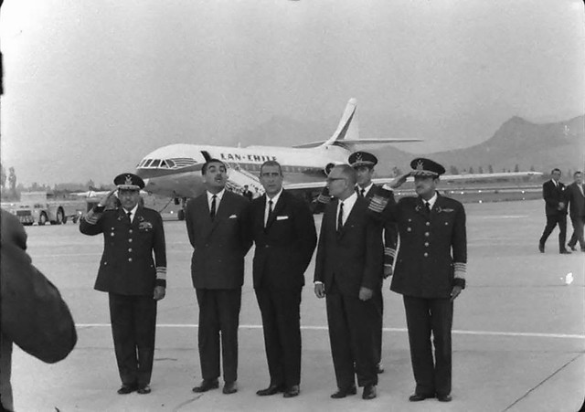 la inauguración del Aeropuerto Pudahuel Santiago de Chile el 9 de febrero de 1967