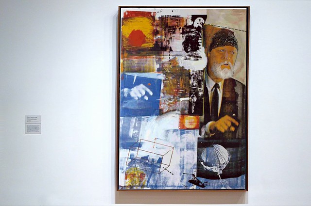 Rauschenberg Painting at the SFMOMA
