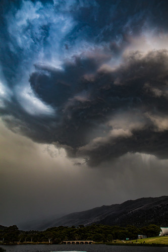 rain clouds landscape