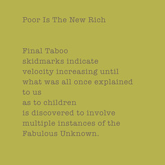 Poor Is The New Rich