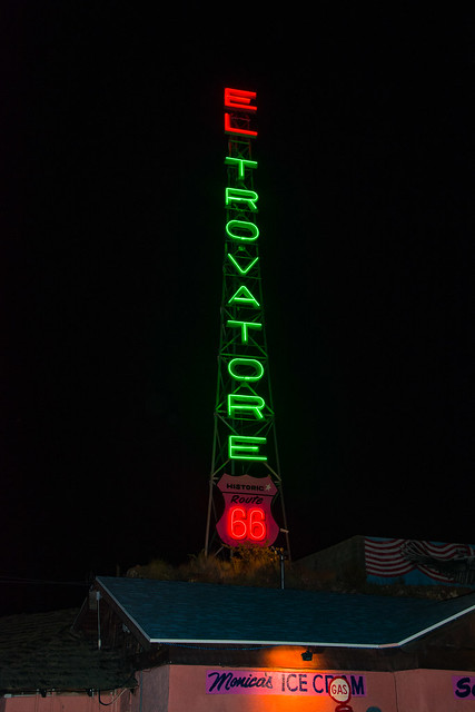 El Trovatore Motel sign, Kingman, Arizona