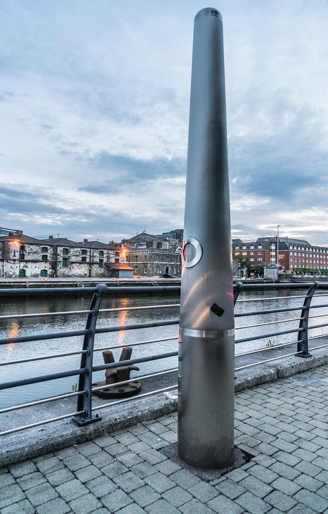 PUBLIC ART INSTALLATION AT PENROSE QUAY IN CORK CITY [LISTENING POST MONUMENT BY DAPHNE WRIGHT]-133836