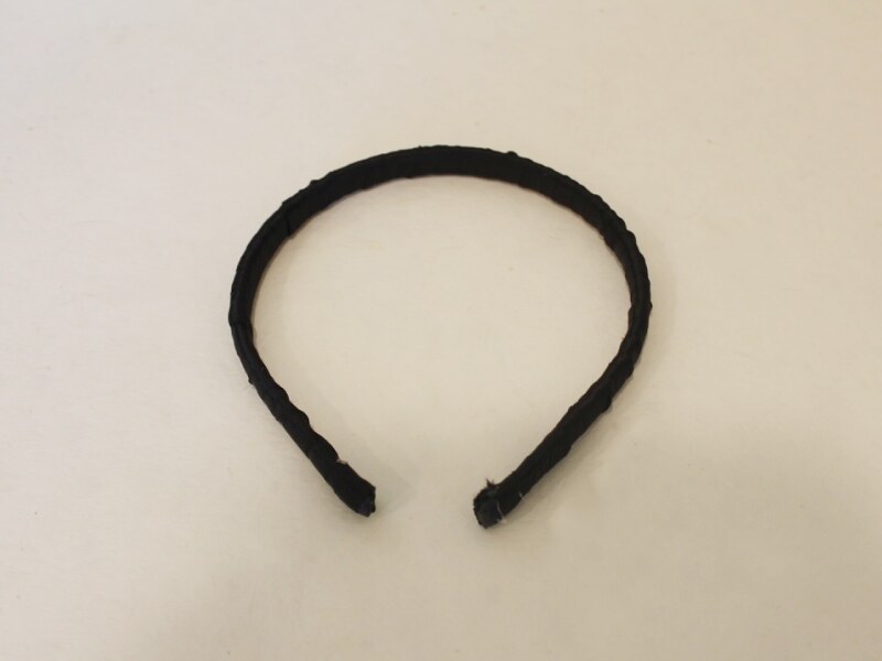 headband with ribbon on