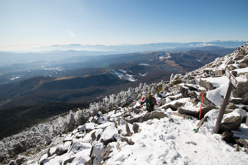 蓼科山の下山