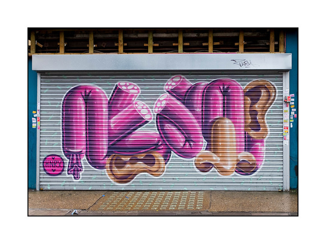 Street Art (HNRX), East London, England.
